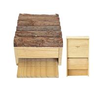 Bat Houses for Outdoor Use, Large Wooden Shelter for Wall Mounting, Compact Bat Box, House for the Garden, Yard, Path, Farm, Patio, Stake, Park, Barn, Nature Path