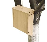 Bat Houses for Outdoors - Natural Wood Bat House Solid Wood Bat Boxes | Large Heavy Duty Bat Shelter with Roof Weatherproof Screwed Untreated Summer and Winter Quarters