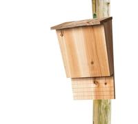 Bat Houses | Handmade Bat House | Untreated Bat House Nesting Box with Screw-On Weatherproof Shelter for Summer And Winter Quarters