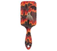 Bat in The Fire Halloween anti static brush thick haired scalp massaging for straight hair with Ergonomic handle cepillos para cabello