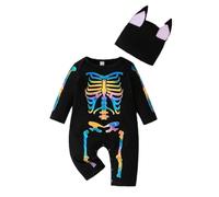 Bat Jumpsuit Romper, Baby Ghost Costume Jumpsuit With Hat Clothing Set Toddler Halloween Costumes Boys Toddle Baby Long Sleeve Romper With Ear Hat My First Halloween |