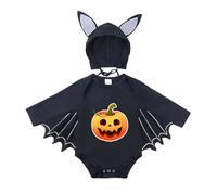 Bat Jumpsuit Romper, Devil Costume Baby Unisex Skeleton Jumpsuit Pajama for Babies Toddler Halloween Costumes Boys Halloween Newborn Cute Romper My First |