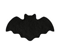 Bat Mat - Halloween Bathroom Flannel Rug, Non-Slip Washable Floor Mat | Creepy Door Mat for Kitchen, Front Porch Entrance Toilet, Indoor Decor Rug, Spooky Home Accent for Halloween Decoration