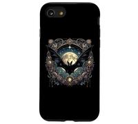 Bat Moon Tapestry Style Bloodsucker Bat Case for iPhone SE (2020) / 7/8