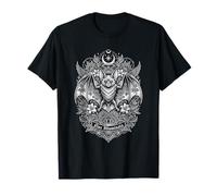 Bat Mystical Boho Sacral Geometry Astrology T-Shirt