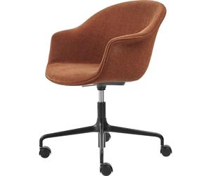 Bat Office Chair Upholstered Matt Black/ Belsuede Special 133