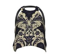 Bat Pattern Baby Car Seat Canopy Cover, Multi Use Breathable Nursing Breastfeeding Covers for Mom Soft Stroller Sun Shade Newborn Shower Gift