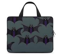 Bat Pattern Laptop Sleeve Ultra-Thin, Lightweight & Waterproof 15inch Laptop Bags, Durable Neoprene Material, Portable Protective Computer Bag with Hand Strap