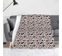 Bat Pattern Print 50 X 60 In Soft Micro Pilling Resistant Throw Blanket Warm Lightweight Blankets