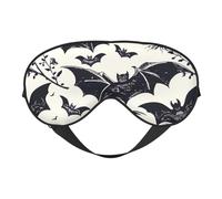 Bat Pattern Printed Eye Mask,Blackout Sleep & Eye Mask for Women,Sleep Mask with Adjustable Strap, Suitable for Both Bedtime and Travel