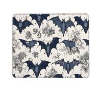 (Bat Pattern) Printed Mousepad 7.9 x 9.5 in, Waterproof Non-Slip Mouse-Pad Rubber Base for Laptop Desktop Mat for Home Office Desk Decor