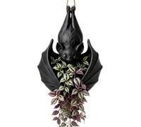 Bat Planter Pot, Gothic Bat Planter Halloween Decorations | Bat Plant Pot, Gothic Bat-shaped Flower Basket for Succulents Trailing, Indoor Outdoor Home and Patio