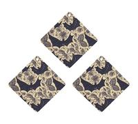 Bat Print Car Air Freshener, 3 Pcs Rhombus Hanging Air Freshener Cards, Long Lasting Fragrance Scented Cards for Car, Home, Office Black-style