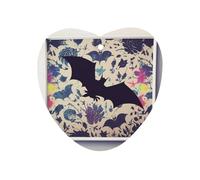 Bat Print Car Air Freshener Hanging, Long Lasting Scented Car Aromatherapy Tablets, Love form Fragrance Scented Cards for Vehicles, Bedroom, Wardrobe Black-style