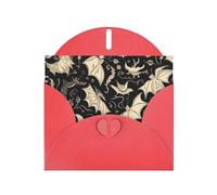 Bat Print Holiday Cards | Double Sided Glitter Cardstock | Christmas, Birthday, Valentine's Day, Wedding & Party Invitations | Envelopes Included