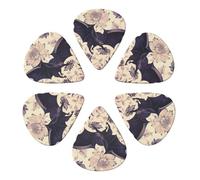 Bat Print Printed Guitar Picks -6 Pcs Guitar Picks Plectrum,Guitar Accessories,Electric Guitar Pick, Bass & Ukulele 0.71mm
