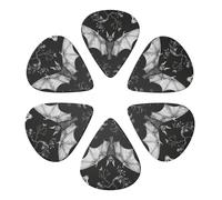 Bat Print Printed Guitar Picks -6 Pcs Guitar Picks Plectrum,Guitar Accessories,Electric Guitar Pick, Bass & Ukulele 0.71mm