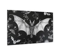 Bat Print Printed Picture Puzzle 1000 Pieces,Personalised Jigsaw Puzzle,Wooden Jigsaw Puzzles For Adults And Kids,Fun Jigsaw Puzzles As A Xmas Gift Or Decorative Collection.