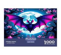Bat Puzzle 1000 Pieces Jigsaw Adults Kids Puzzles Reliever Difficult Family Game Stress Suitable for Home Decor 1000pcs 70x50cm/1000pcs