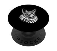 Bat Renaissance Portrait Vintage Noble Bat Animal Art PopSockets Adhesive PopGrip