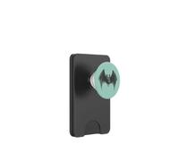 Bat scary skull face creepy halloween black vintage graphic PopSockets PopWallet for MagSafe