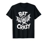 Bat Sh t Crazy Funny Halloween Bat Spooky Humor T-Shirt