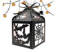 Bat Shaped - Favor Containers Halloween Boxes for Assembly, Spooky Party with Snacks, Candy Treats, Goodie for Table Shelf Kitchen Mantel Bar Entryway Haunted Houses, Cardboard, Easy Paper