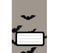 Bat-shaped halloween notebook: This 6x9 inch composition notebook is composed of 60blank college ruled pages. It's a great notebook for teens, kids, tweens, women, students, teachers and more!