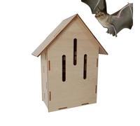 Bat Shelter in the Backyard - Sleeping Place Made of Solid Wood, Environmentally Friendly Animal Cave, Durable, Ventilated Structure, Outdoor Garden, Farm, Patio, Yard, Park, Insect