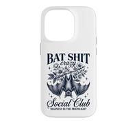 Bat Shit Crazy Social Club Madness In The Moonlight Bat Case for iPhone 14 Pro