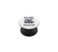 Bat Shit Crazy Social Club Madness In The Moonlight Bat PopSockets Adhesive PopGrip