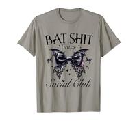 Bat Shit Gothic Crazy Social Club Black Coquette Bows Spooky T-Shirt