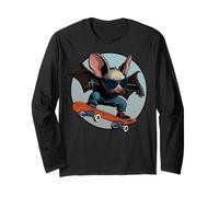 Bat Skateboarder Long Sleeve T-Shirt