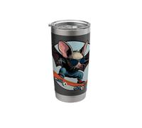 Bat Skateboarder Stainless Steel Insulated Tumbler