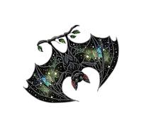 Bat Stained Glass Suncatchers Window Hanging Decorations Halloween Bat Ornament For Home Kitchens Stained Hangings