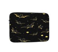 Bat Star Pattern Shockproof Laptop Sleeve 12 Inch, Oxford Fabric Case With Foam Padding, Lightweight Protective Cover For Pad Notebook, Business School Travel Use