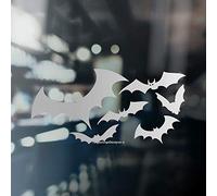 BAT SWARM Car/Window/Wall/Laptop Halloween Vinyl Decal Sticker (Silver)