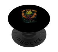 Bat To The Bone Scary Flying Bat Halloween Design PopSockets Adhesive PopGrip
