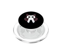 Bat Tooth Creepy Molar Teeth Spooky Halloween Dentistry PopSockets PopGrip for MagSafe