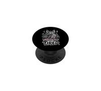 Bat Unbothered Tired Goth Introvert Night Owl PopSockets Adhesive PopGrip