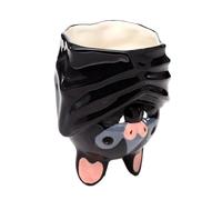 Bat Upside Down Ceramic Mug,Halloween Ceramic Inverted Cup - 3D Bat Coffee Mug with Tail Handle,for Men Women Gothic Culture Enthusiasts Home Office School Christmas Birthday Themed Parties