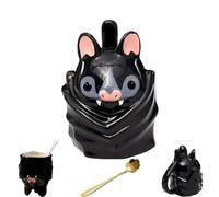 Bat Upside Down Shaped Mug - Cute 3D Inverted Gothic Coffee Cup with Weighted Stable Base,Handmade Gothic Bat Coffee Cup,Animal Unique Collectible Gifts,for Home,Office & Gift Giving (1 PCS)