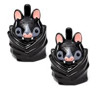 Bat Upside Down Shaped Mug, Upside Down Bat Coffee Mug, Cute 3D Ba-t Coffee Mu-g with Tail Handle, Fun Novelty Design, Unique Collectible Gifts, for Home, Office & Gift Giving (2PC)