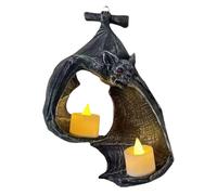 Bat Wall Candle Holder,Halloween Candlestick Decoration | Bat Tealight Candle Holder, Gothic Wall Sconce Figurine, Halloween Decorations for Garden