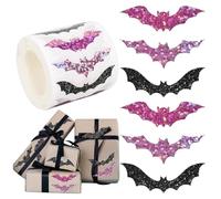Bat Wall Stickers, Halloween Vinyl Roll, Reusable Bat Decals, Horror Theme Crafts, Haunted House Props, Indoor Outdoor Decor for Festive Trick-or-Treat Prep and Eerie Atmosphere Setup.