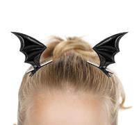 Bat Wing Barrettes | 2 Pack Horror Hair Pins - Halloween Bat Hair Clips for Party Cosplay Props Hair Clips Hairpin