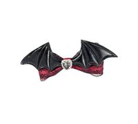 Bat Wing Hair Clip for Women Lace Bows Hairpin Duckbill Hairclip 2000s Girl Side Clip Hair Barrettes for Halloween