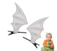 Bat Wings Clips, 2 Horror Hairpins - Halloween Bat Wings Clips for Cosplay Party Costume Hair Accessories Hairpin Halloween Decor
