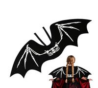Bat Wings | Halloween Non-Woven Party Supplies,Skeleton Pattern Vampire Party Favors - for Easter Christmas Carnivals Events Birthday Adults Men Women Boys Girls Kids