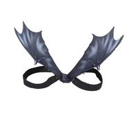 Bat Wings Pet Costume | Halloween Dog Cat Cosplay Costume | Black Wings Costume Accessory for Spooky Pet Fun
